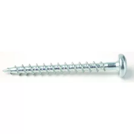 StrongFix Csavar TX 4x30 kerek fejű cink fehér T20