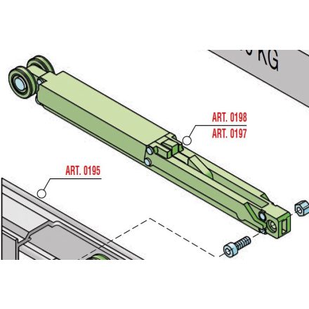 SISCO Silent csillapító beltéri tolóajtókra 40kg