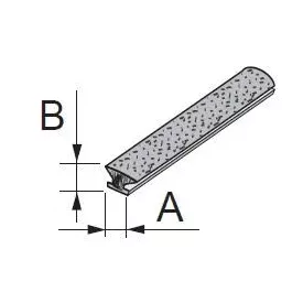 SEVROLL támfalas kefe becsúsztatható 4,8x4mm