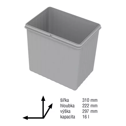 GOLLINUCCI pótkosár Sistema, 16 l