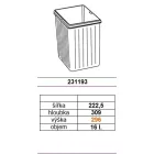 GOLLINUCCI pótkosár Sistema, 16 l