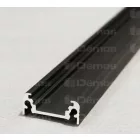 StrongLumio LED profil Surface, fekete, 1m