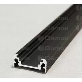 StrongLumio LED profil Surface, fekete, 1m
