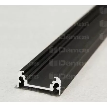 StrongLumio LED profil Surface, fekete, 1m