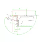 HETTICH 9071261 Sensys 8645 110° TH52