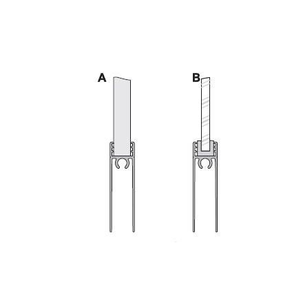 HETTICH 9150601 ArciTech hátlap rögzítő/250/mm nemesacél J+B