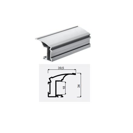 HETTICH 9139148 ArciTech haránt magasító korlát 300 mm ezüst