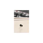Fogantyú Furnipart HARLEQUIN gomb, 17mm, acél, fekete