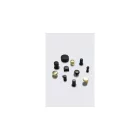 Fogantyú Furnipart HARLEQUIN gomb, 17mm, acél, fekete