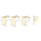 STRONG gázrugós automatikus felnyíló 245mm/120N fehér