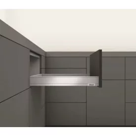 K-BLUM Legrabox N 500mm/40kg, Tip-on, szürke, csavar