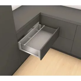 K-BLUM Legrabox Free 500mm/40kg, Tip-on, szürke, csavar