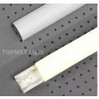 StrongLumio takaróprofil  Uni/Arc LED profilhoz félkör tejfehér 2m