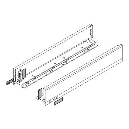 BLUM 770M6502I oldalfal Legrabox M 650mm nemesacél