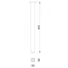 MILADESIGN láb Mobi-Q elosztóhoz MQ957/55-N ezüst