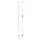 MILADESIGN láb Mobi-Q elosztóhoz MQ957/63-N ezüst