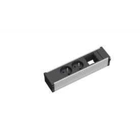   BACHMANN 912.010 dugaszoló aljzat modul 2x 230 V + 1x szabad modul