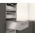 K-BLUM Legrabox C 650mm/70kg,TOB,szürke,belső,magasító korlát