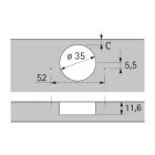 HETTICH 9099670 Sensys 8687 B3 TH52 P2O