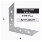 TK-sarok elem 125x125x2,0mm