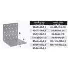 TK-Sarokvas 80x80x80x2mm