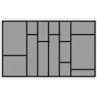 HETTICH 9183333 ArciTech OrgaTray 570, 800/500 mm antracit