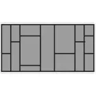HETTICH 9183334 ArciTech OrgaTray 570, 900/500 mm antracit