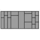 HETTICH 9183335 ArciTech OrgaTray 570, 1000/500 mm antracit