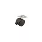 StrongCastors kerék 30 mm lemez fék fekete