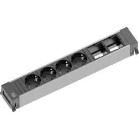   BACHMANN 916.1110 dugaszolóegység 4x 230V + 2x szabad modul