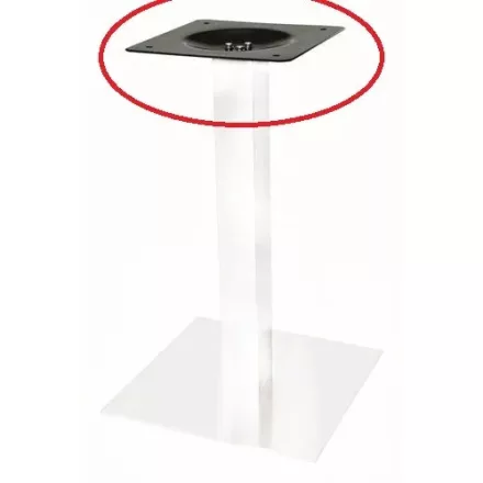 STRONG Rész központi asztallábhoz - felső lap, fekete