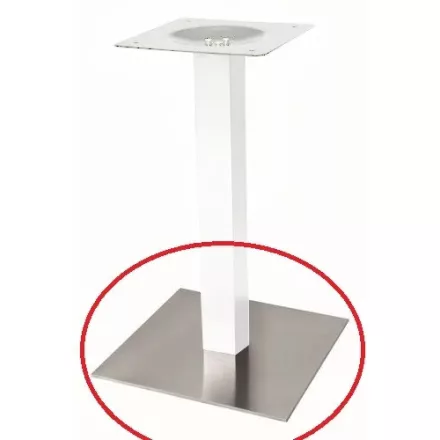 STRONG Rész központi asztallábhoz - alap 450x450, nemesacél