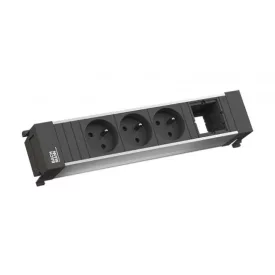  BACHMANN 916.0621 dugaszoló aljzat egység PFC 3x 230V+1 mod.