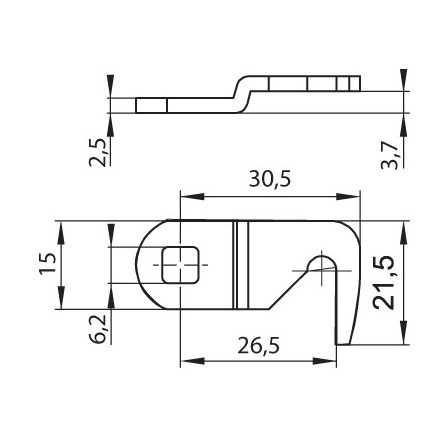 LEHMANN retesz (riegel) 2-027 (448270027)