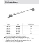 STRONG gázrugós minden helyzetbe megálló felnyitó 245mm/120N szürke