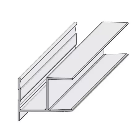 SEVROLL Uno fogantyú profil 18mm 2,70m ezüst
