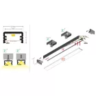 StrongLumio LED profil Slim, eloxált alumínium, 3m