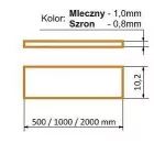 StrongLumio takaróprofil  Slim/Smart10 LED profilhoz átlátszó 3m