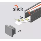 StrongLumio végzáró LED profilhoz Smart fekete (pár)