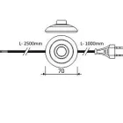 StrongLumio kábel 230V + lábkapcsoló 3,5m 2,5A