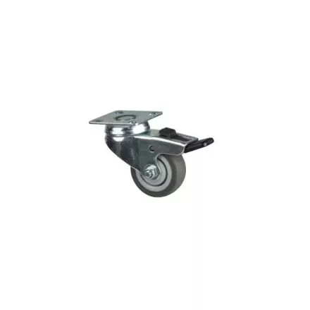 StrongCastors kerék TPE, 50 mm, forgó fékkel