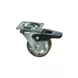   StrongCastors kerék TOP, 50 mm, transzparens sötét, fékkel