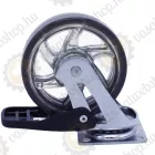 StrongCastors kerék TOP, 75 mm,  transzparens sötét, fékkel