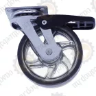 StrongCastors kerék TOP, 75 mm,  transzparens sötét, fékkel