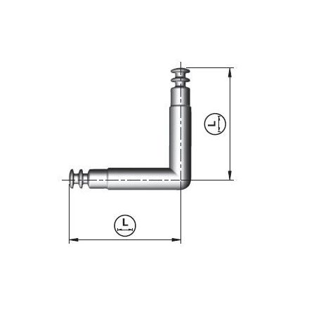 IF Spiral lock kar sarok 2x70mm