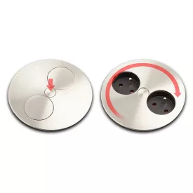   BACHMANN 931.000 Twist, 2 x elektromos dugaszoló aljzat Schuco