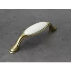TULIP fogantyú Margarita antik réz/porcelán bézs 96