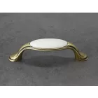 TULIP fogantyú Margarita antik réz/porcelán bézs 96