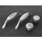 TULIP Bútorgomb Margarita ócink/porcelán/motívum