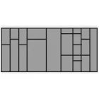 HETTICH 9194905 Atira OrgaTray 590, 1000/470 mm fehér